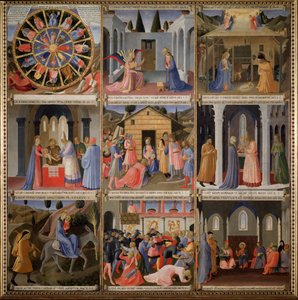 Armadio degli Argenti: Leben Christi von Fra  Angelico