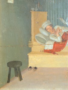 Heilung des Diakons Justinian, Predellabilder, die die Geschichte von St. Cosmas und St. Damian darstellen (Detail)