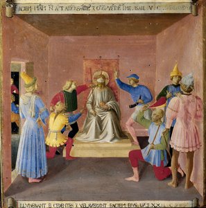 Jesus wird von den Soldaten verspottet