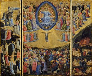 Das Jüngste Gericht (Flügelaltar, Anfang 15. Jahrhundert) von Fra  Angelico