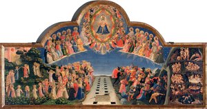 Das Jüngste Gericht Jesus Christus in einer Mandorla von Fra  Angelico