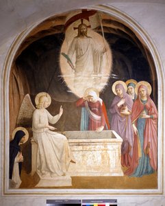 Der auferstandene Christus und die heiligen Frauen am Grab von Fra Angelico