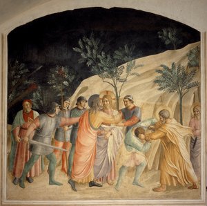 Der Kuss des Judas - Fresko von Guido di Pietro
