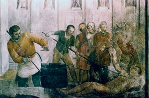 Martyrium des Hl. Laurentius, Mitte des 15. Jahrhunderts