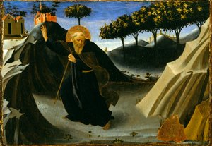 Hl. Antonius Abt meidet die Goldmesse, 1430er Jahre von Fra Angelico