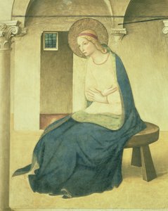 Die Verkündigung, Detail der Jungfrau, ca. 1438-45 (Detail)