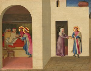 Die Heilung der Palladia durch die Heiligen Cosmas und Damian, um 1438-1440