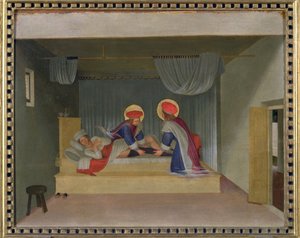 Das Wunder des Diakons Justinian, aus der Predella des San Marco Altars, 1440 von Fra Angelico