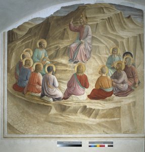 Die Predigt auf dem Berg: Christus spricht zu den Aposteln, 1438 von Fra Angelico