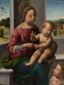 Madonna mit Kind und dem jungen Johannes dem Täufer, ca. 1497