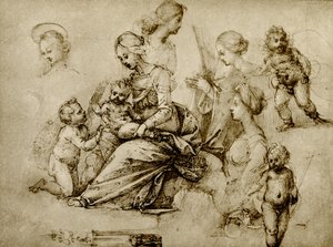 Studie zu einer Madonna von Fra Bartolomeo