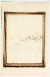 Stadt am Ufer eines Flusses
