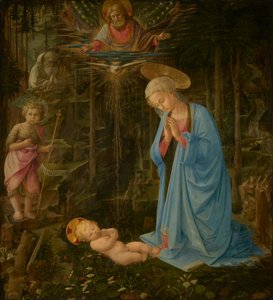Die Anbetung im Walde von Fra Filippo Lippi