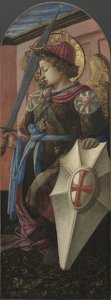 Tafel eines Triptychons: Der Erzengel Michael von Fra Filippo Lippi