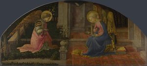 Die Verkündigung Medici-Panel, ca. 1450 von Fra Filippo Lippi