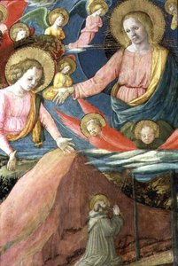 Der Tod des Heiligen Hieronymus mit Inghirami als Stifter, Detail (1459-60)