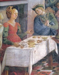 Das Fest des Herodes (Detail) von Fra Filippo Lippi