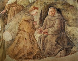 Die Reform der Karmelitenregel (Detail) von Fra Filippo Lippi