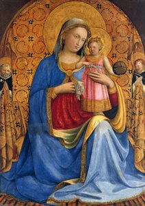 Madonna und Kind mit den Heiligen Dominikus und Petrus Martyr Madonna dell Umiltà, ca. 1433 von Fra Giovanni Angelico da Fiesole