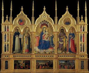 Maria mit Kind und Heiligen Das Perugia-Altarbild, ca. 1437 von Fra Giovanni Angelico da Fiesole