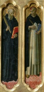 Heilige Benedikt und Petrus der Märtyrer aus dem Perugia-Altarbild, ca. 1437 von Fra Giovanni Angelico da Fiesole