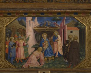 Die Anbetung der Könige, Der Verkündigungsaltar mit 5 Predellenszenen, 1430-1432