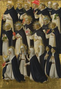 Das Dominikaner-Blessed-Panel vom Fiesole San Domenico Altarbild, ca. 1423-1424 von Fra Giovanni Angelico da Fiesole