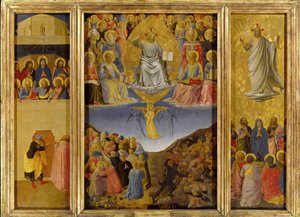 Das Jüngste Gericht Triptychon, ca. 1447 von Fra Giovanni Angelico da Fiesole