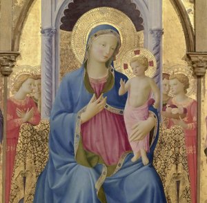 Die Jungfrau und das Kind. Cortona-Polyptychon (Detail des zentralen Panels), ca. 1437