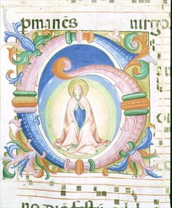 Missale 558 f.92 Historisierte Initiale 
