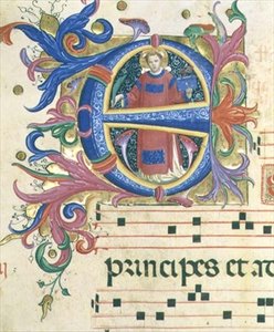 Missale 558 f.156v Historisierte Initiale 