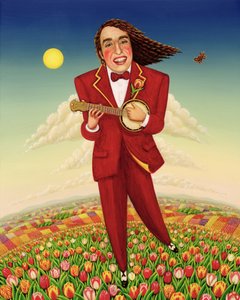 Auf Zehenspitzen durch die Tulpen, 2000 von Frances Broomfield