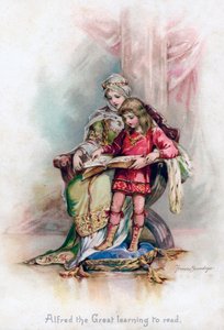 Alfred der Große lernt lesen, 1897