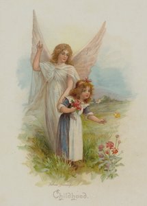 Kindheit (Chromolithographie) von Frances Brundage