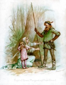 Flucht von Königin Margarete und Prinz Edward, 1897 von Frances Brundage