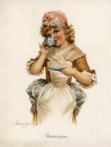Mädchen: Veronique (Farblithografie)
