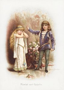Hamlet und Ophelia (Chromolitho)