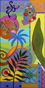 Blaue Palme von Frances Ferdinands