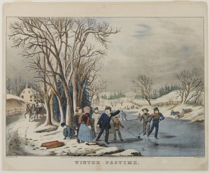 Wintervergnügen, graviert von Nathanial Currier, 1855 von Frances Flora Bond Palmer