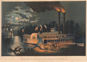 "Holz holen" am Mississippi von Frances Flora Bond Palmer