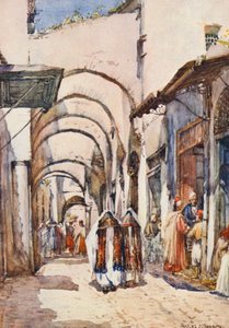 Eine Straße der Bögen, Tunis