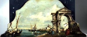 Capriccio Venezianischer Hafenblick von Francesco (after) Guardi