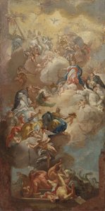 Die Verherrlichung des Heiligen Dominikus von Francesco (after) Solimena