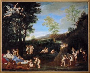 Die Ruhe von Venus und Vulkan von Francesco Albani