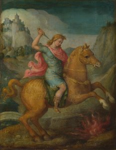 Marcus Curtius, um 1525 von Francesco Ubertini Bacchiacca