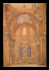 Ansicht des Inneren des Gesu, Rom, 1716 von Francesco Bartoli