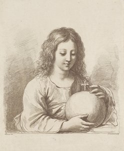 Christus mit Globus von Francesco Bartolozzi