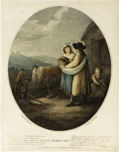 Februar von Francesco Bartolozzi