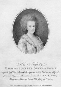 Marie Antoinette, Königin von Ludwig XVI. von Frankreich von Francesco Bartolozzi