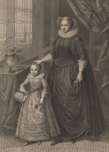 Maria Stuart, veröffentlicht 1779 von Francesco Bartolozzi